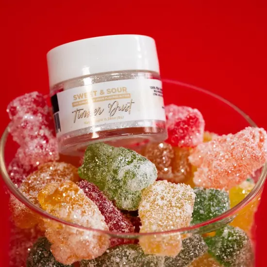 Bakell - Sweet and Sour Flavored Tinker Dust (8g, 1x Jar) Edible Glitter Blended Candy Topping {5}