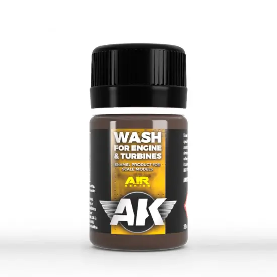 AK Interactive: Aircraft Engine Wash (35ml Bottle) {1}