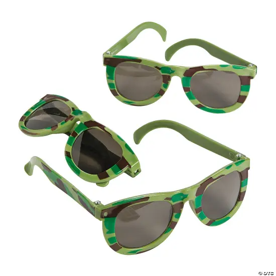 Camouflage Army Sunglasses 12 Pieces {3}