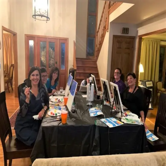 Paint Kit - Hummingbird Bliss Acrylic Painting Kit & Video Lesson, DIY Canvas Art, Painting Gift Set, Paint At Home, Beginner Painting, Paint Party {6}