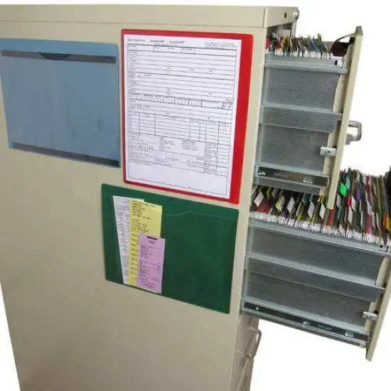 File Jackets - Magnetic 6-Pack - Two of Each Opaque Color: Red, Blue, and Green {5}