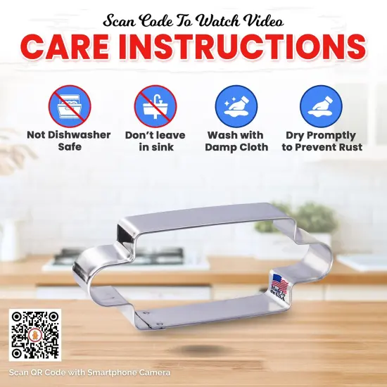 CookieCutter.Com Rolling Pin Cookie Cutter 4.5 in&ndash;Tin Plated Steel Cookie Cutters &ndash; Made In The USA {3}