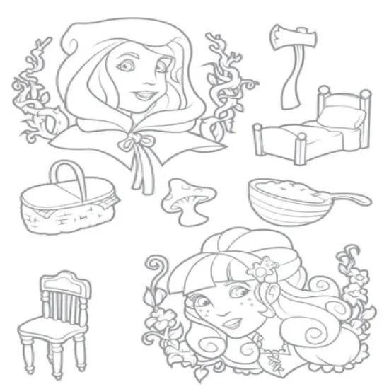 Fun Stampers Journey Goldie & Red Clear Stamps {1}