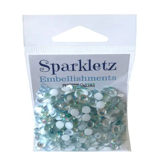 Buttons Galore Sparkletz DIY Craft Embellishments 30 Grams - 3 Packs of Island Breeze {2}