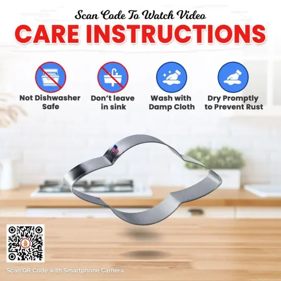 CookieCutter.Com Cookie Cutters Saturn or Space Ship Cookie Cutter 4.25 in by 2.25 in, Tin Plate Steel, Handmade in USA {3}