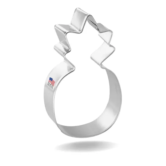 CookieCutter.Com Pineapple Cookie Cutter 4 in &ndash;Tin Plated Steel Cookie Cutters &ndash; Made In The USA {1}