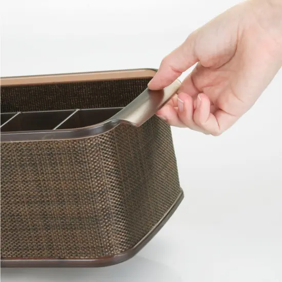 mDesign Plastic Cutlery Storage Organizer Caddy Bin {2}