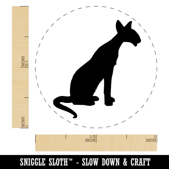 Siamese Cat Solid Self-Inking Rubber Stamp for Stamping Crafting Planners Red {1}
