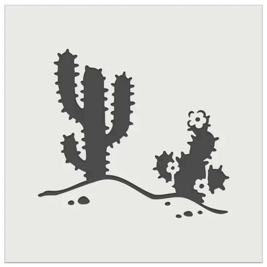 Saguaro Cactus Succulent Desert Southwest Wall Cookie DIY Craft Reusable Stencil {7}