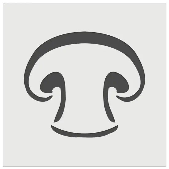 Sliced Mushroom Food Wall Cookie DIY Craft Reusable Stencil {7}