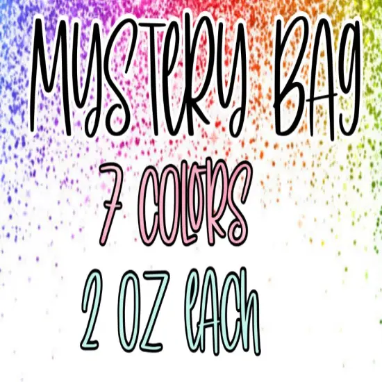 Polyester Glitter Mystery Bag - 7 Color Set by Glitter Heart Co.™ {1}