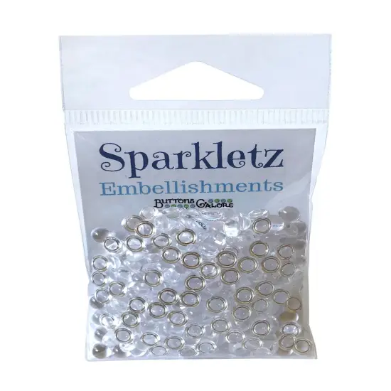 Buttons Galore Sparkletz DIY Craft Embellishments 30 Grams - 3 Packs of Ice {2}