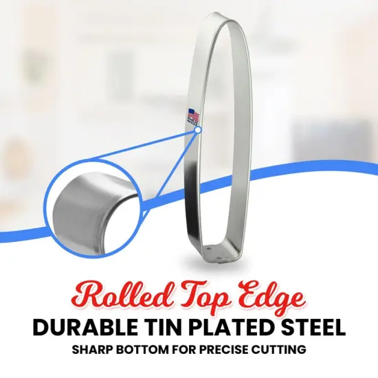 CookieCutter.Com Cookie Cutters Cigar Cookie Cutter 4.75 in by 1 in, Tin Plate Steel, Handmade in USA {4}