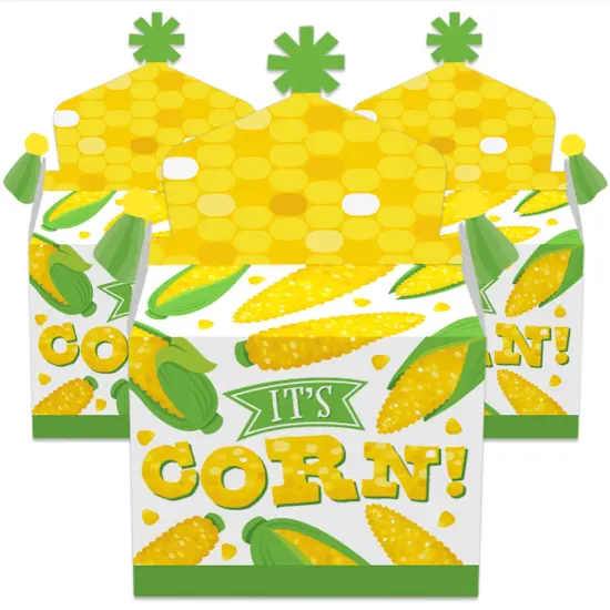 Big Dot of Happiness It's Corn - Treat Box Party Favors - Fall Harvest Party Goodie Gable Boxes - Set of 12 {3}