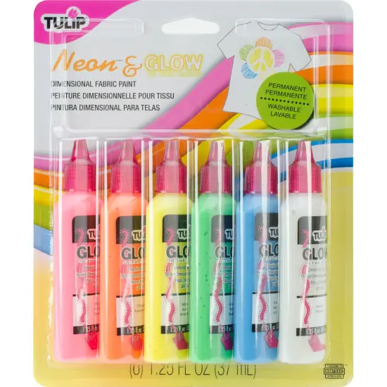 Tulip Dimensional Fabric Paints 1.25oz 6/Pkg {2}
