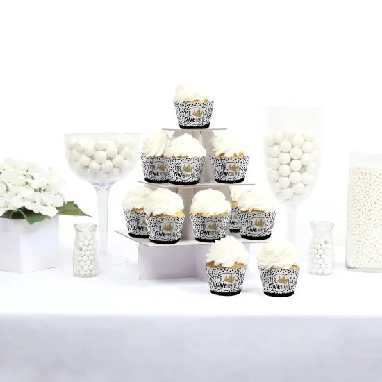 Big Dot of Happiness 1st Birthday Little Mr. Onederful - Boy First Birthday Party Decorations - Party Cupcake Wrappers - Set of 12 {3}