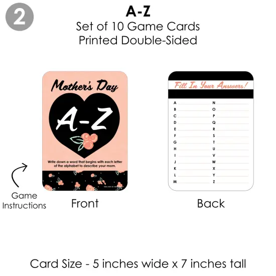 Big Dot of Happiness Best Mom Ever - 4 Mother's Day Party Games - 10 Cards Each - Gamerific Bundle {7}