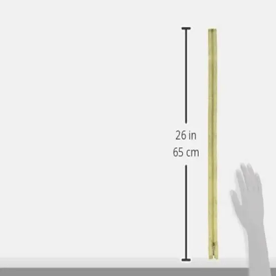 Coats Fashion Metallic Closed Bottom Zipper 9"-Gold {2}