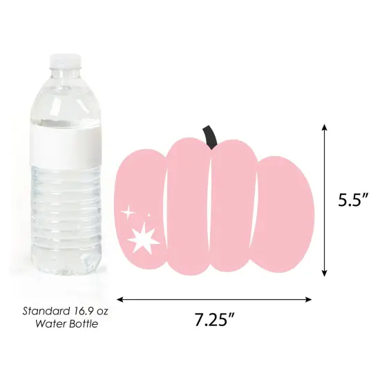 Big Dot of Happiness Boo-y or Ghoul - Ghost and Pumpkin Decorations DIY Halloween Gender Reveal Party Essentials - Set of 20 {6}