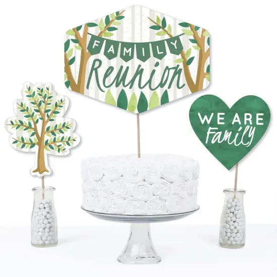 Big Dot of Happiness Family Tree Reunion - Family Gathering Party Centerpiece Sticks - Table Toppers - Set of 15 {4}