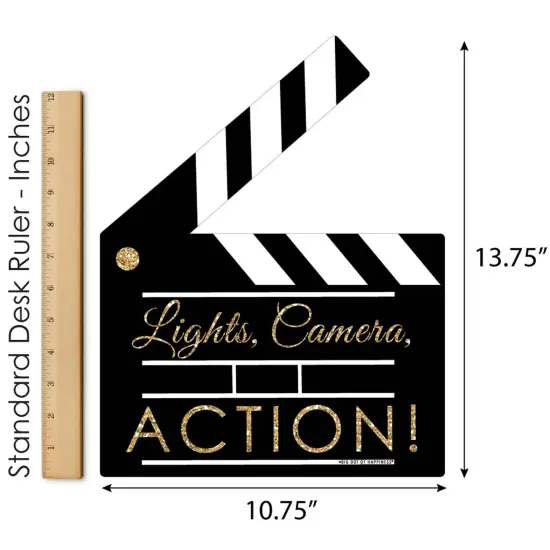 Big Dot of Happiness Red Carpet - Outdoor Lawn Sign - Movie Night Party Yard Sign - 1 Piece {6}