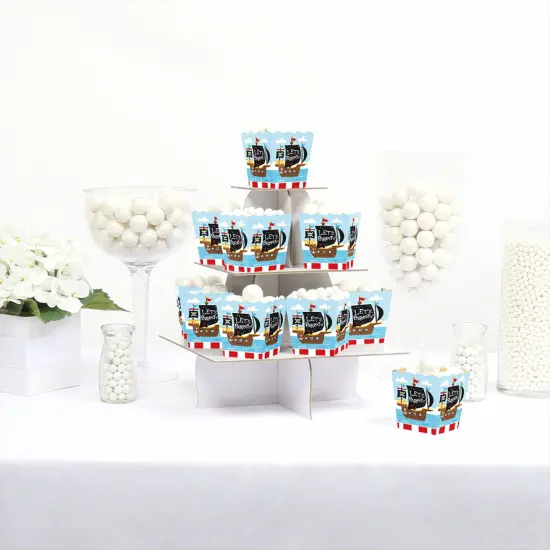 Big Dot of Happiness Pirate Ship Adventures - Party Mini Favor Boxes - Skull Birthday Party Treat Candy Boxes - Set of 12 {3}