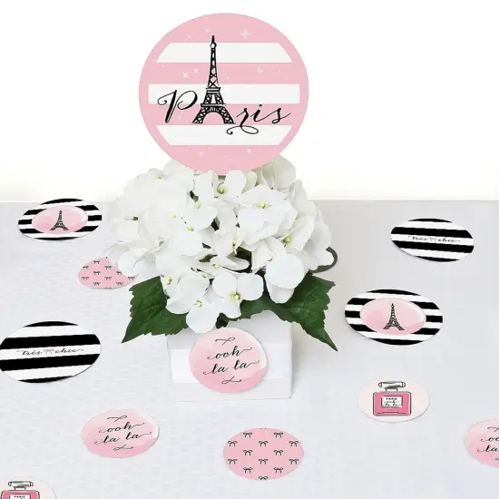 Big Dot of Happiness Paris, Ooh La La - Paris Themed Baby Shower or Birthday Party Giant Circle Confetti - Party Decorations - Large Confetti 27 Count {7}