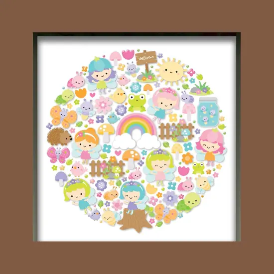 Doodlebug Design Shadow Box Insert Kit-Fairy Garden {3}