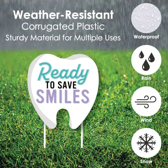 Big Dot of Happiness Dental School Dentistry Outdoor Decorations - Graduation Yard Signs - Set of 8 {4}