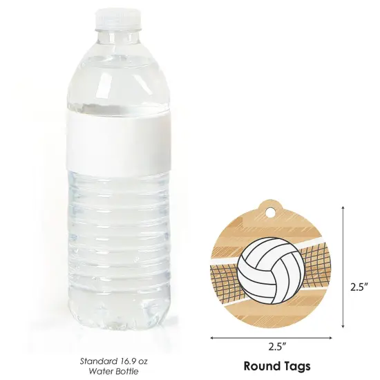 Big Dot of Happiness Bump, Set, Spike - Volleyball Baby Shower or Birthday Party Favor Gift Tags (Set of 20) {4}