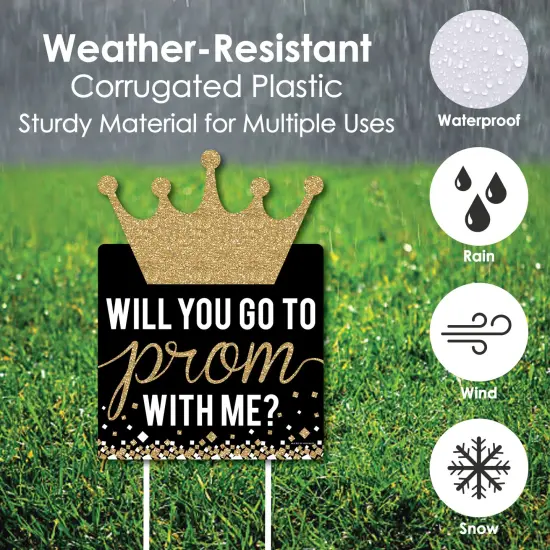 Big Dot of Happiness Promposal - Party Decorations - Prom Proposal Welcome Yard Sign {4}