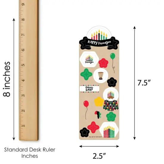Big Dot of Happiness Happy Kwanzaa - Heritage Holiday Favor Kids Stickers - 16 Sheets - 256 Stickers {4}