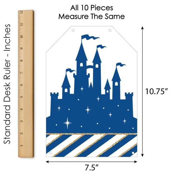 Big Dot of Happiness Royal Prince Charming - Hanging Vertical Paper Door Banners - Baby Shower or Birthday Party Wall Decor Kit - Indoor Door Decor {7}