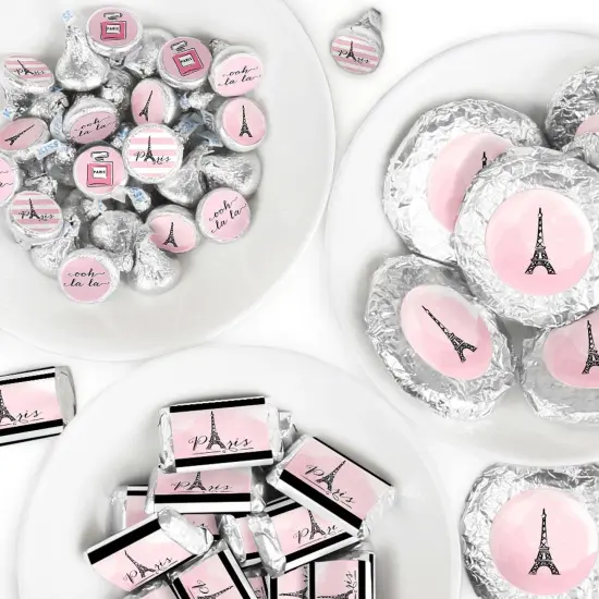 Big Dot of Happiness Paris, Ooh La La - Paris Themed Baby Shower or Birthday Party Candy Favor Sticker Kit - 304 Pieces {1}