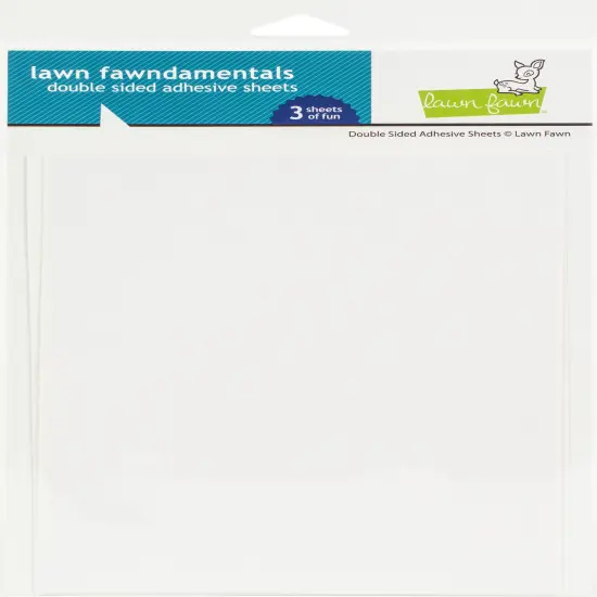 Lawn Fawndamentals Double-Sided Adhesive Sheets 3/Pkg-6"X8" {1}