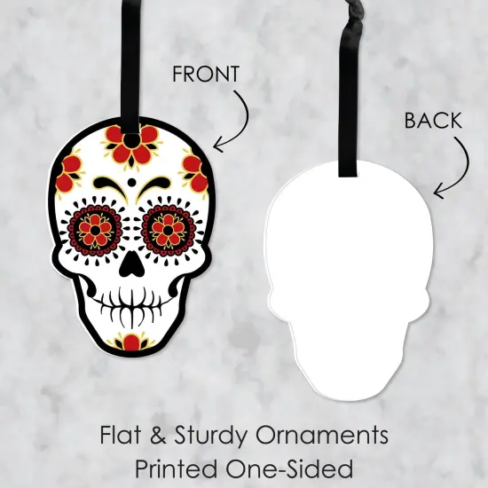 Big Dot of Happiness Day of the Dead - Sugar Skull Decorations - Tree Ornaments - Set of 12 {7}