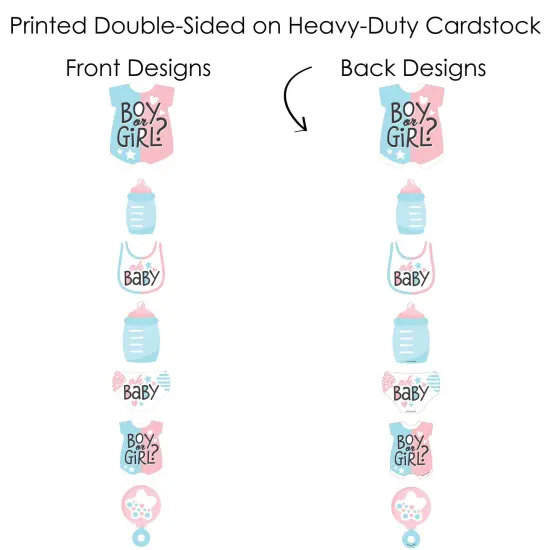 Big Dot of Happiness Baby Gender Reveal - Team Boy or Girl Party Centerpiece Sticks - Showstopper Table Toppers - 35 Pieces {7}