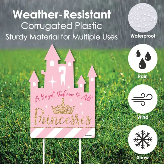 Big Dot of Happiness 1st Birthday Little Miss Onederful - Party Decorations - Girl First Birthday Party Welcome Yard Sign {4}