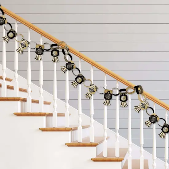 Big Dot of Happiness Roaring 20's - 90 Chain Links and 30 Paper Tassels Decoration Kit - 1920s Art Deco Jazz Party Paper Chains Garland - 21 feet {3}