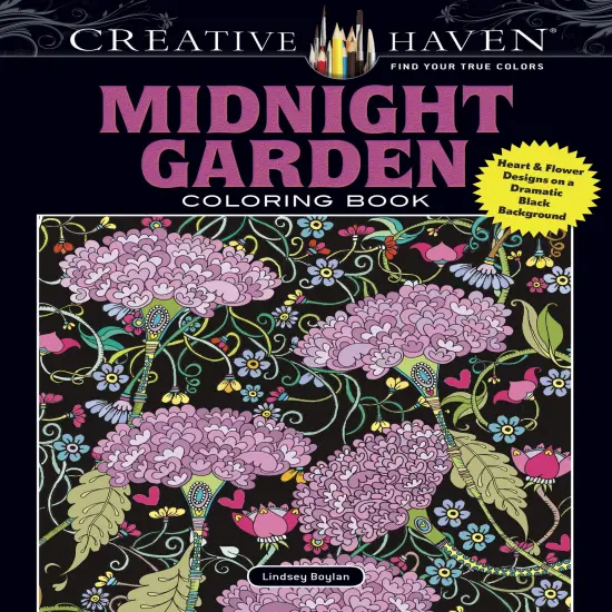 Creative Haven: Midnight Garden Coloring Book-Softcover {1}