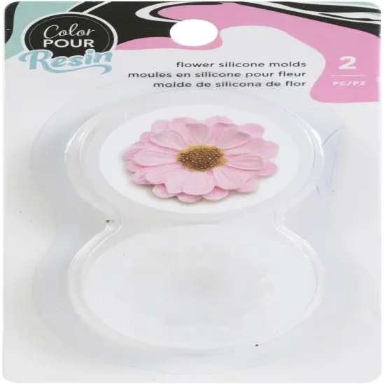 American Crafts Color Pour Resin Mold 2/Pkg-Flowers {1}