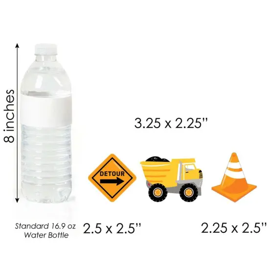 Big Dot of Happiness Dig It - Construction Party Zone - DIY Shaped Baby Shower or Birthday Party Cut-Outs - 24 Count {7}