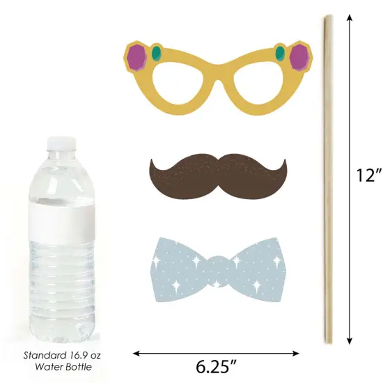 Big Dot of Happiness Holy Nativity - Manger Scene Religious Christmas Photo Booth Props Kit - 20 Count {6}