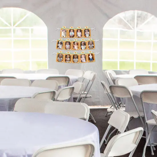 Big Dot of Happiness 1st Birthday Little Pumpkin - DIY Fall First Birthday Party Decor - 1-12 Monthly Picture Display - Photo Banner {4}