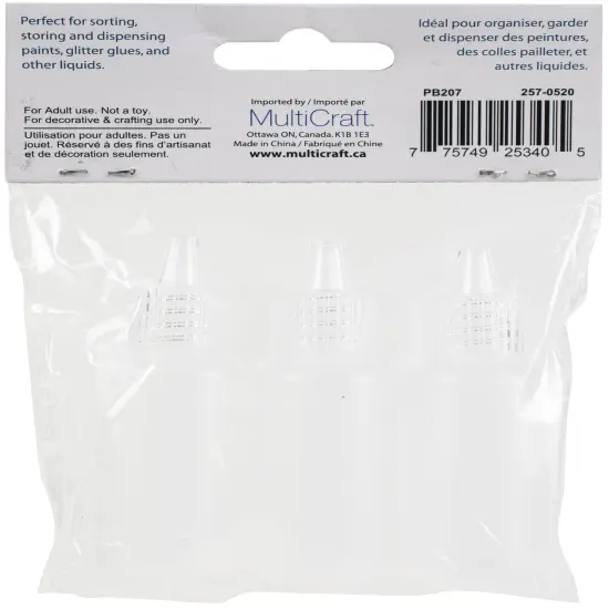 Craft Medley Empty Glitter Glue Applicator Bottle 3/Pkg-20ml {3}