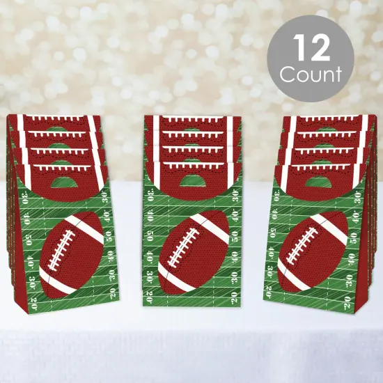Big Dot of Happiness End Zone - Football - Baby Shower or Birthday Gift Favor Bags - Party Goodie Boxes - Set of 12 {3}