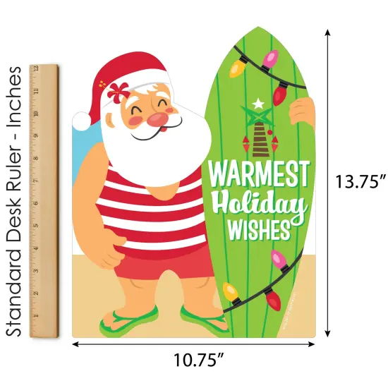 Big Dot of Happiness Tropical Christmas - Outdoor Lawn Sign - Beach Santa Holiday Party Yard Sign - 1 Piece {6}