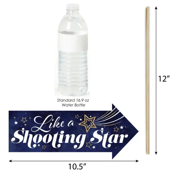 Big Dot of Happiness Funny Starry Skies - Gold Celestial Party Photo Booth Props Kit - 10 Piece {4}