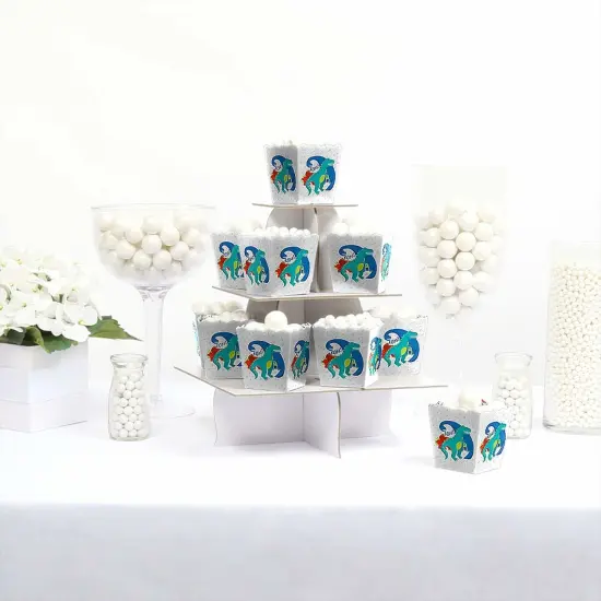 Big Dot of Happiness Roar Dinosaur - Party Mini Favor Boxes - Dino Mite T-Rex Baby Shower or Birthday Party Treat Candy Boxes - Set of 12 {4}