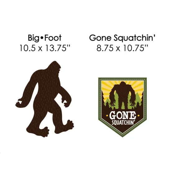 Big Dot of Happiness Sasquatch Crossing - Lawn Decorations - Outdoor Bigfoot Party or Birthday Party Yard Decorations - 10 Piece {7}